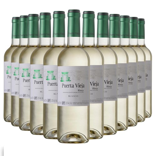 Case of 12 Puerta Vieja Rioja Blanco 75cl White Wine